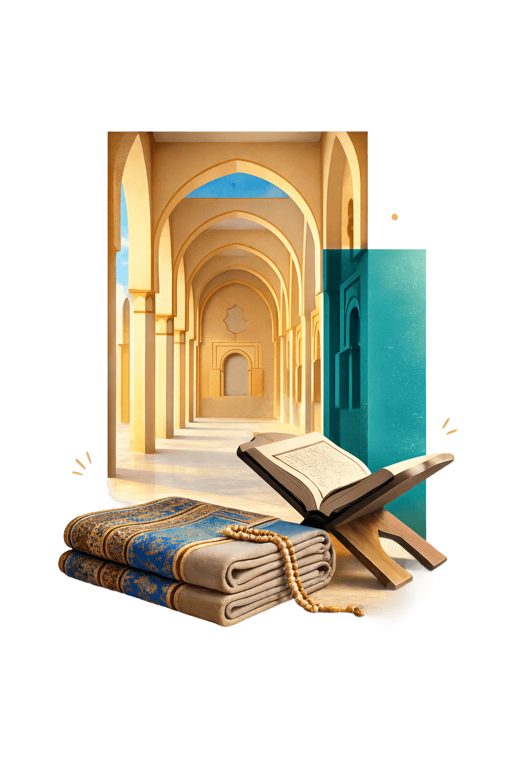 Man looking towards the Kaaba